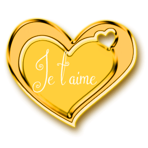 Gif animé je t'aime coeur mauve